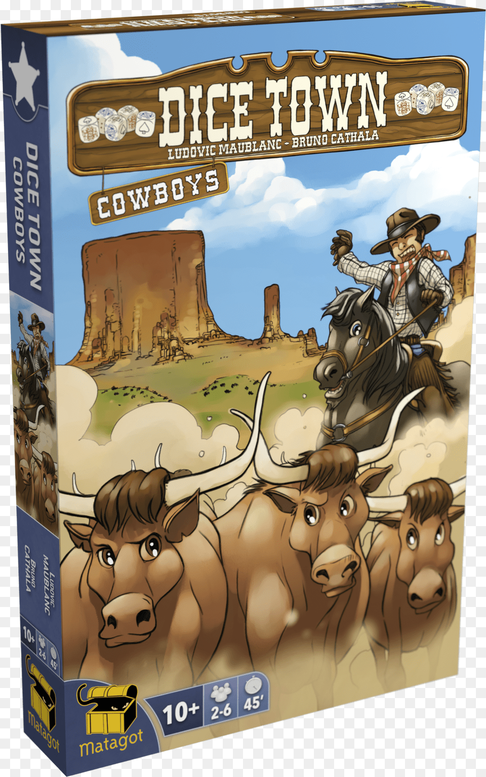 Dice Town Cowboy Expansion, Animal, Bull, Mammal, Cattle Free Png Download