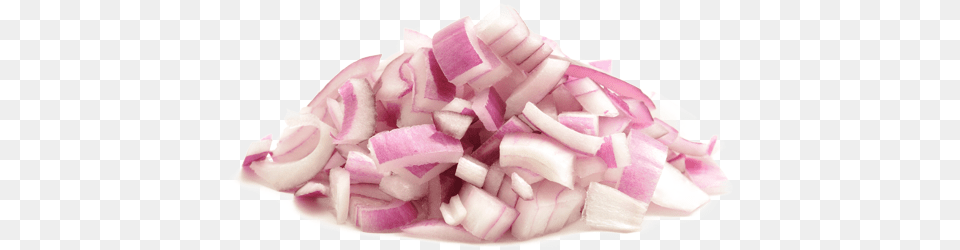 Diced Red Chopped Red Onion, Food, Produce, Plant, Vegetable Free Png Download