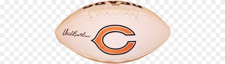 Dick Butkus Autographed Chicago Bears Logo Football Jsa Touch Football, Ball, Rugby, Rugby Ball, Sport Png Image