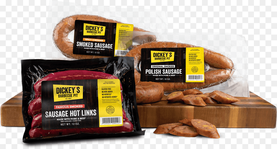 Dickeys Selling Sausage At Safeway And Albertsons Pumpernickel, Bread, Food Png