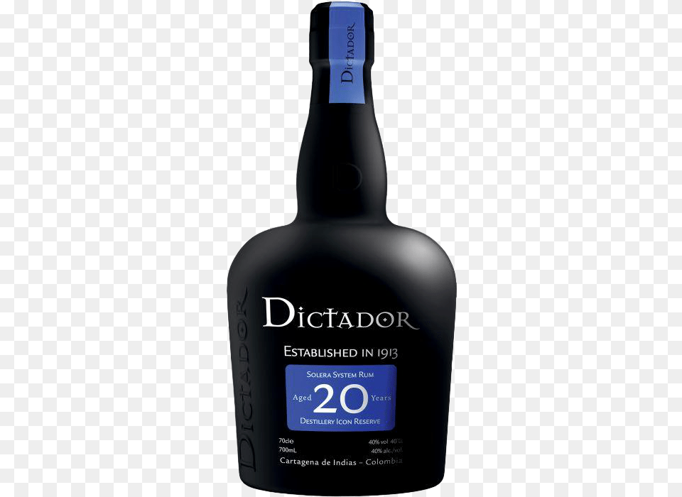 Dictador Aged Rum Solera System Destillery Icon Reserve 20 Yr 80 750 Ml Glass Bottle, Alcohol, Beverage, Liquor, Beer Png Image