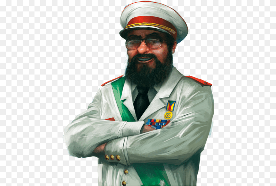 Dictator Tropico 3 Absolute Power, Face, Person, Beard, Captain Free Png Download