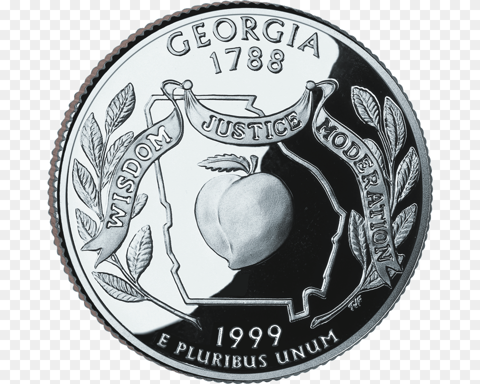 Did Georgia Became A State, Coin, Money Free Transparent Png
