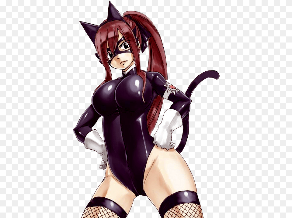 Did Someone Call For Cat Women Nya Erza Scarlet Hot Art, Adult, Publication, Person, Female Png