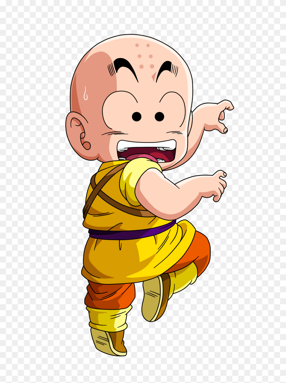 Did You Know That Krillin Studied In The Temple Of Bruce Lee, Baby, Person, Face, Head Png Image