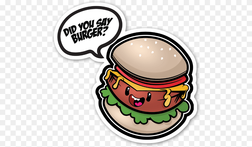 Did You Say Burger Sticker, Food Png Image