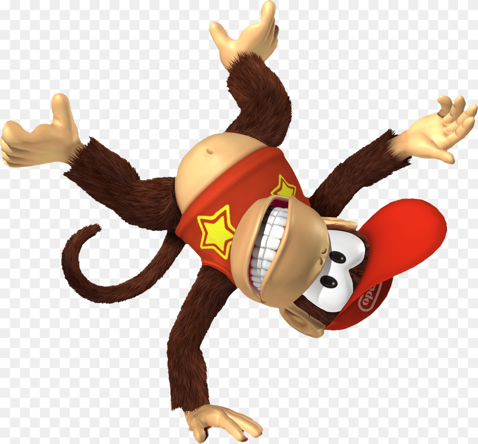 Diddy Kong 2012 New Look Donkey Kong Pose, Baby, Person, Cartoon Free Png