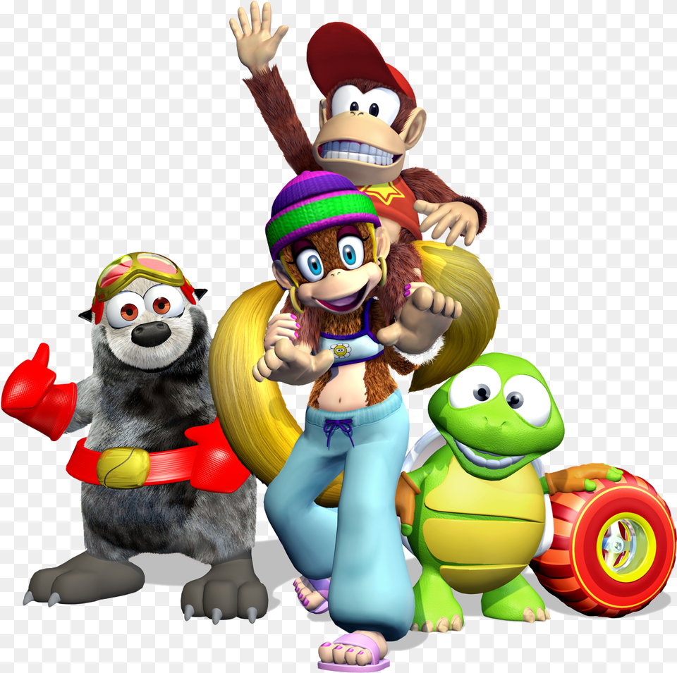 Diddy Kong Racing Tiny Kong And Diddy Kong, Toy, Baby, Person, Face Free Png