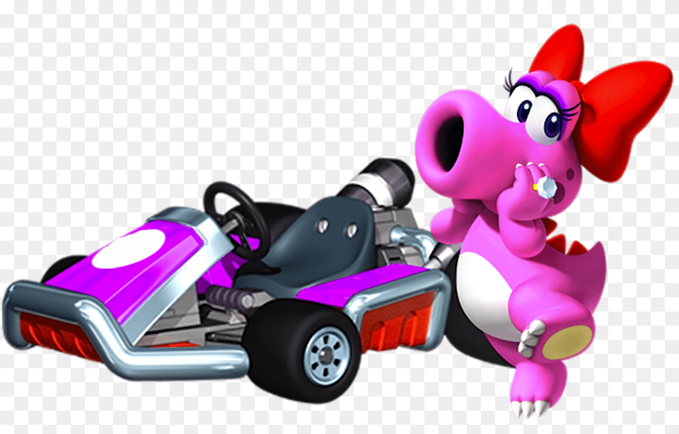 Diddy Kong Y Birdo En Un Dlc De Mario Kart Random, Transportation, Vehicle, Device, Grass Free Png Download