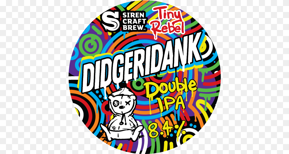Didgeridank Double Ipa Tiny Rebel Beat Box, Sticker, Baby, Person, Advertisement Free Transparent Png