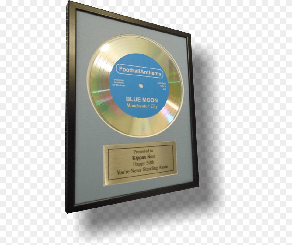 Didi Disc Presentation Silver Disc Black Frame Commemorative Plaque, Disk, Dvd Png Image