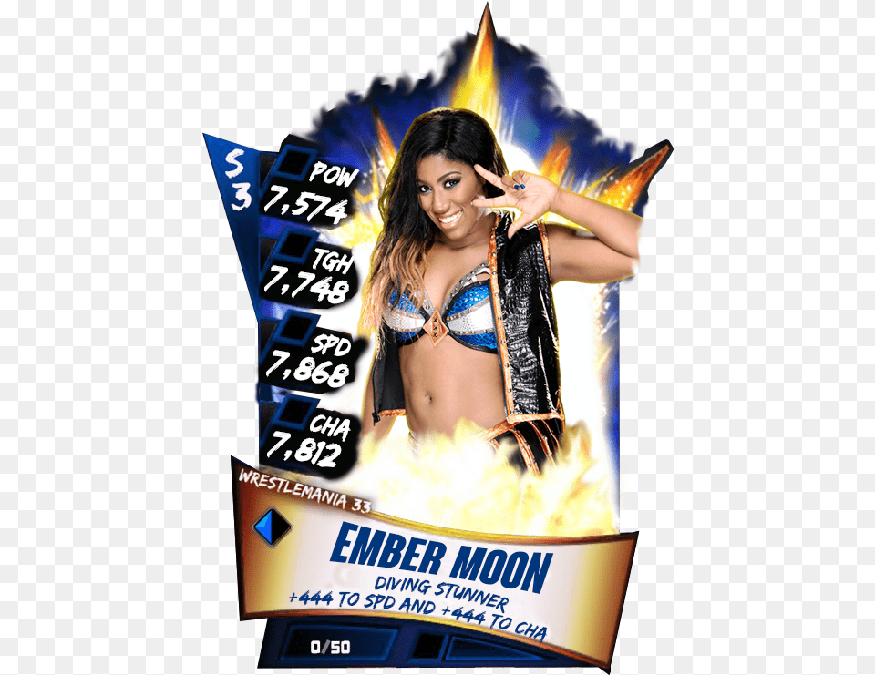 Didn T Forgot The Womens Section Ember Moon Also Gets Banner, Advertisement, Poster, Adult, Female Png