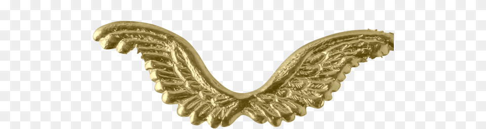Die Cut Articles Angel Wings Gold 35 X 15cm Golden Eagle, Bronze, Accessories, Jewelry, Necklace Free Png
