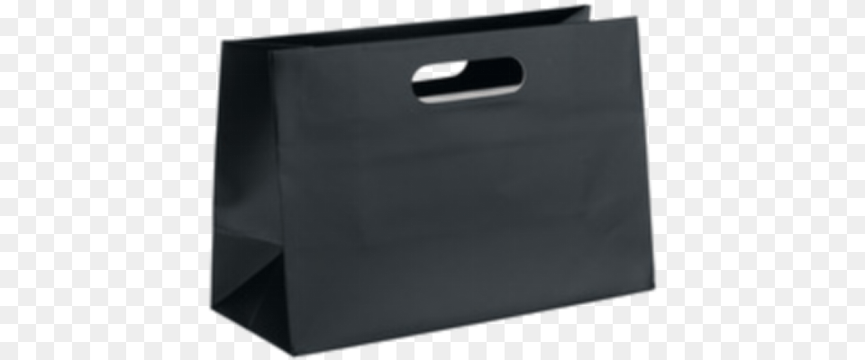 Die Cut Handle Kraft Paper Bags Die Cut Handle Black Paper Bag, Shopping Bag, Blackboard Free Png Download