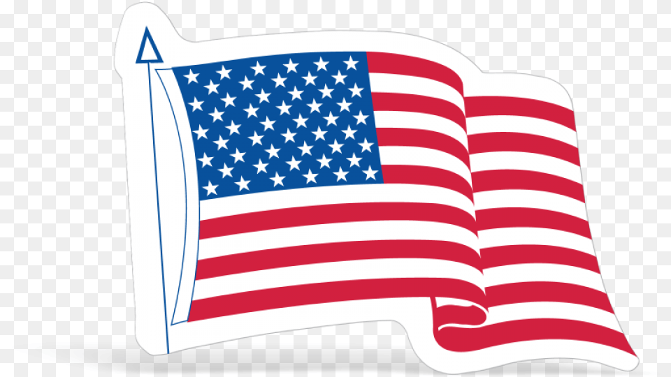 Die Cut Waving American Flag Decals American Flag Waving Black And White, American Flag Png