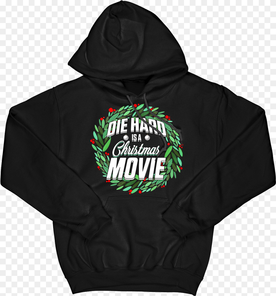 Die Hard Is A Christmas Movie Hoodie Download Hoodie, Clothing, Hood, Knitwear, Sweater Free Png