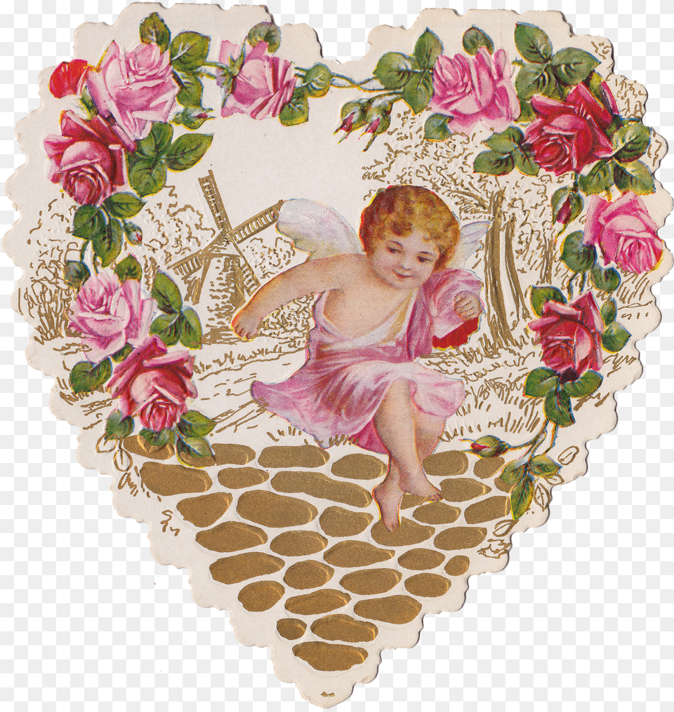Diecutheartcherub Wingsofwhimsy Flower Frame No Background Free Png