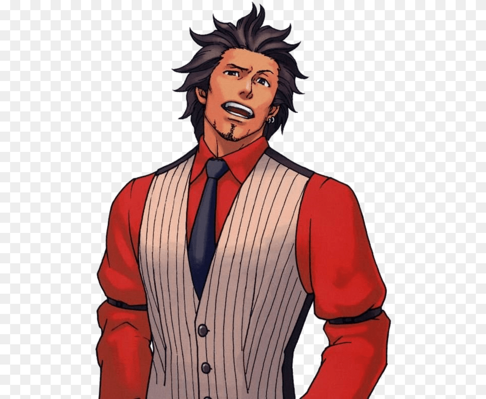 Diego Armando Ace Attorney, Formal Wear, Man, Male, Person Free Png Download