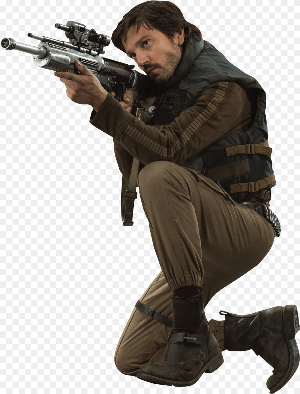 Diego Luna As Cassian Andor The Characters Of Rogue Rogue One Rebel Cosplay, Weapon, Firearm, Gun, Handgun Png Image