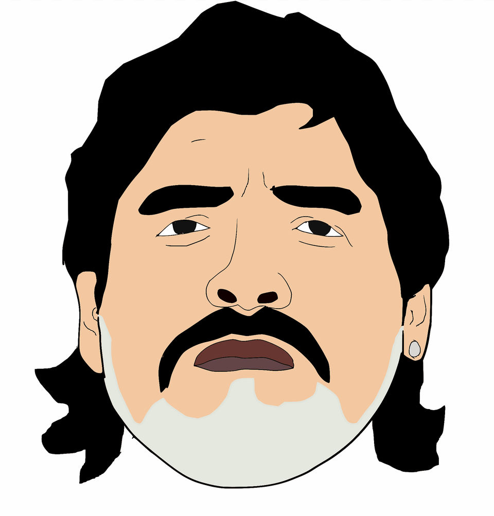 Diego Maradona Clipart, Face, Head, Person, Baby Free Png Download