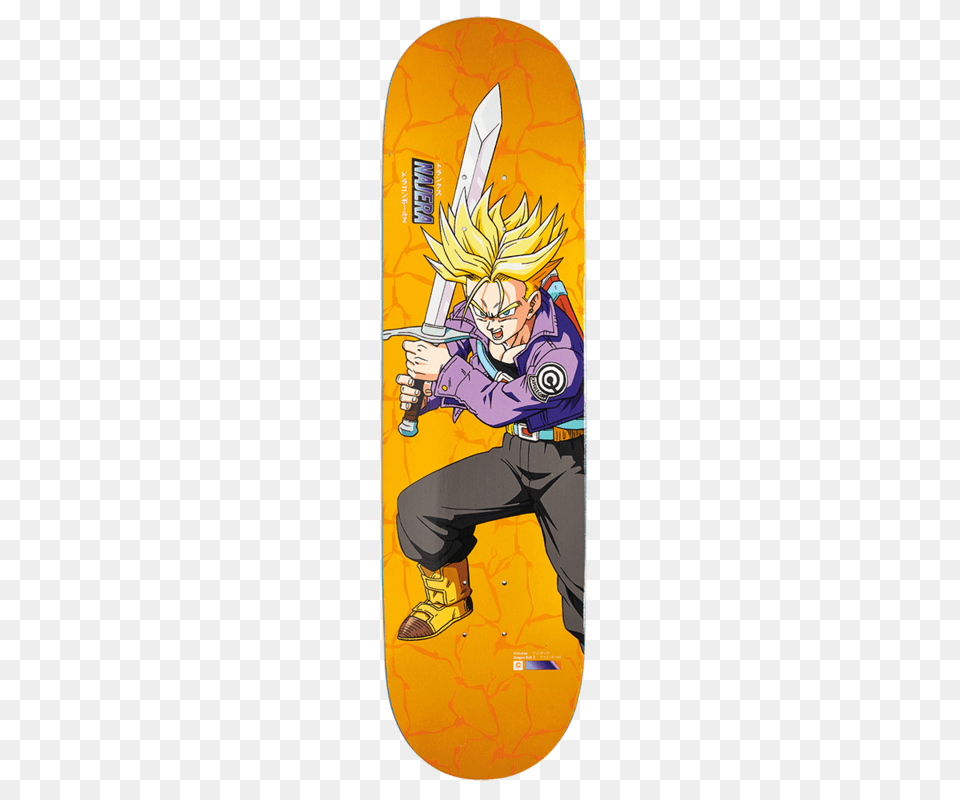 Diego Najera Super Saiyan Trunks Deck, Person, Skateboard, Face, Head Free Transparent Png