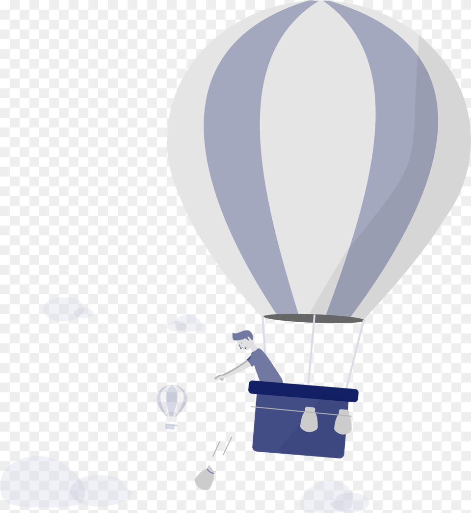 Diesdas Digital Zukunftsfonds Illustration Ballon 1 Hot Air Balloon, Adult, Aircraft, Male, Man Png