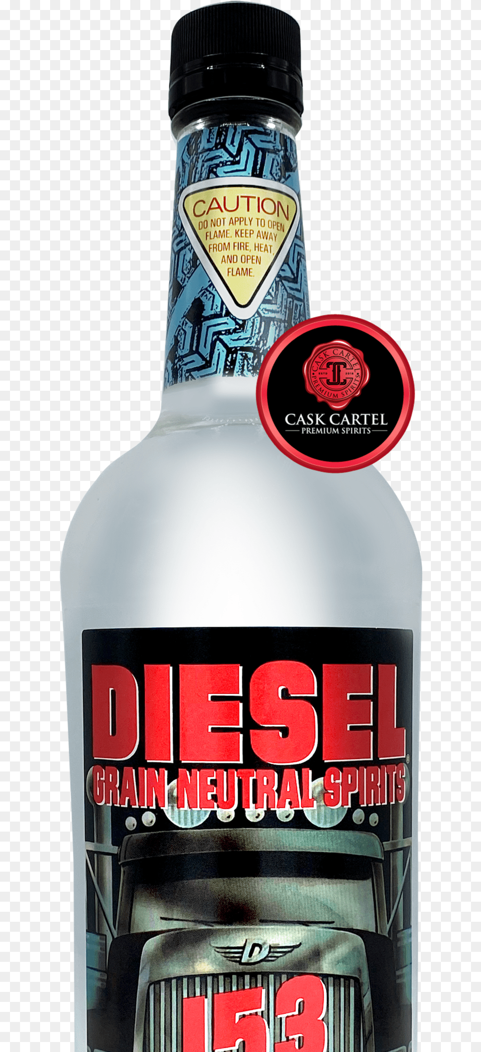 Diesel 153 Proof Grain Alcohol 1 Liter An Alternative To Everclear 151 Diesel Liquor, Beverage, Gin, Can, Tin Free Png