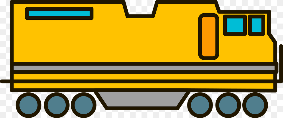 Diesel Locomotive Clipart, Railway, Train, Transportation, Vehicle Png Image