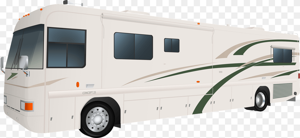 Diesel Motorhome Clipart, Rv, Transportation, Van, Vehicle Png Image