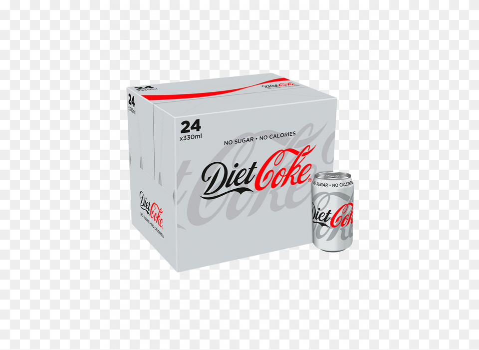 Diet Coca Cola 24 X 375ml Cans Coca Cola, Beverage, Coke, Soda, Can Free Png Download