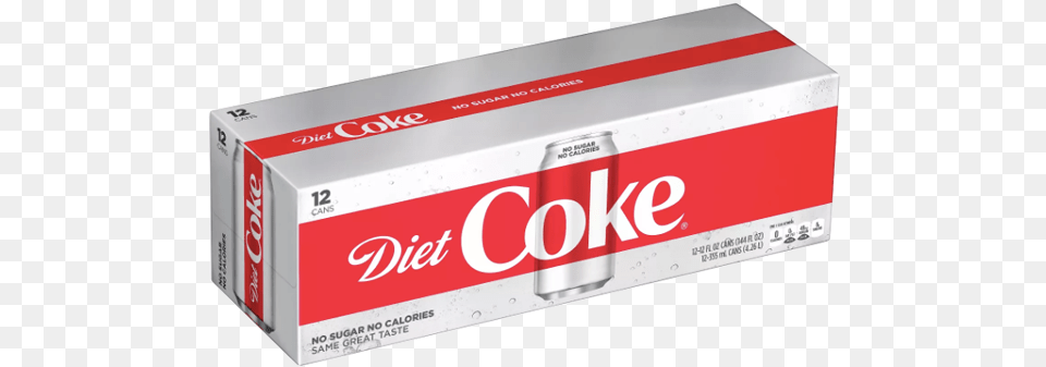 Diet Coke 12 Pack Cans, Beverage, Soda, Box Png Image