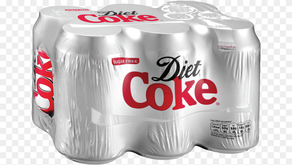Diet Coke 6 X 330ml Can Multipack Diet Coke Multipack, Beverage, Soda Free Png Download