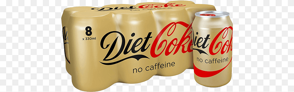 Diet Coke Caffeine Cans 8 X 330ml Coca Cola, Beverage, Soda, Can, Tin Free Png Download