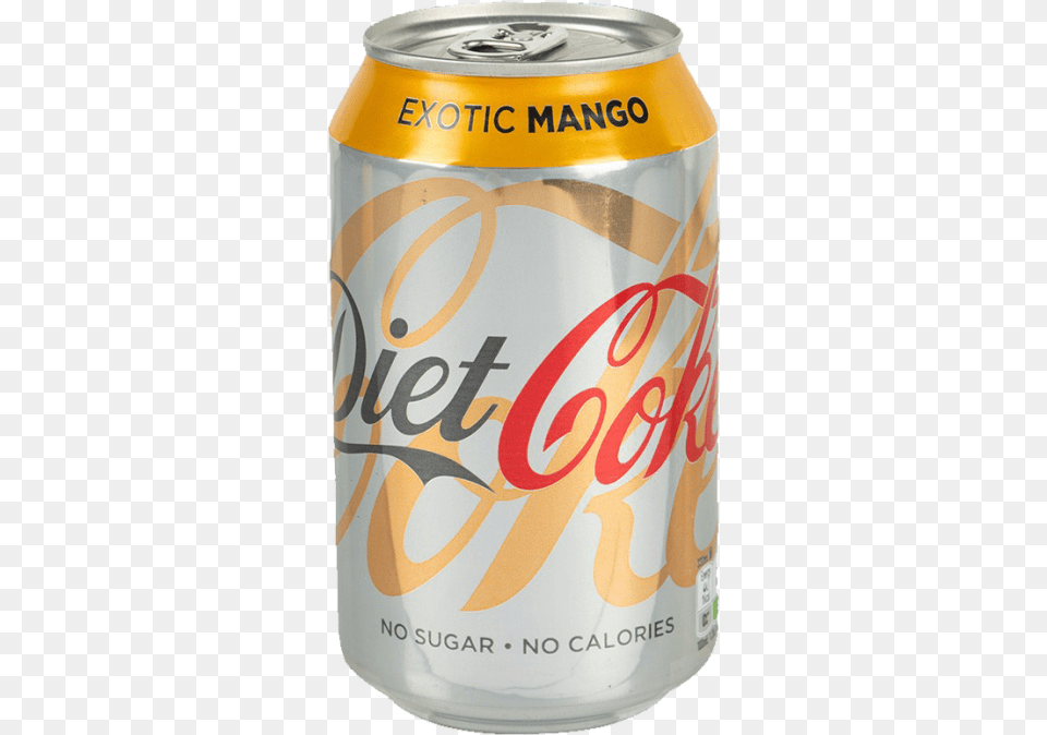 Diet Coke Mango Available Coca Cola, Beverage, Can, Soda, Tin Png Image