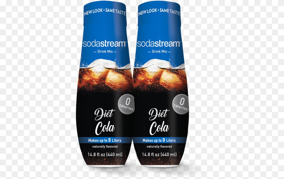 Diet Cola 2 Pack Soda Stream Flavors Diet, Advertisement, Bottle, Alcohol, Beer Png Image