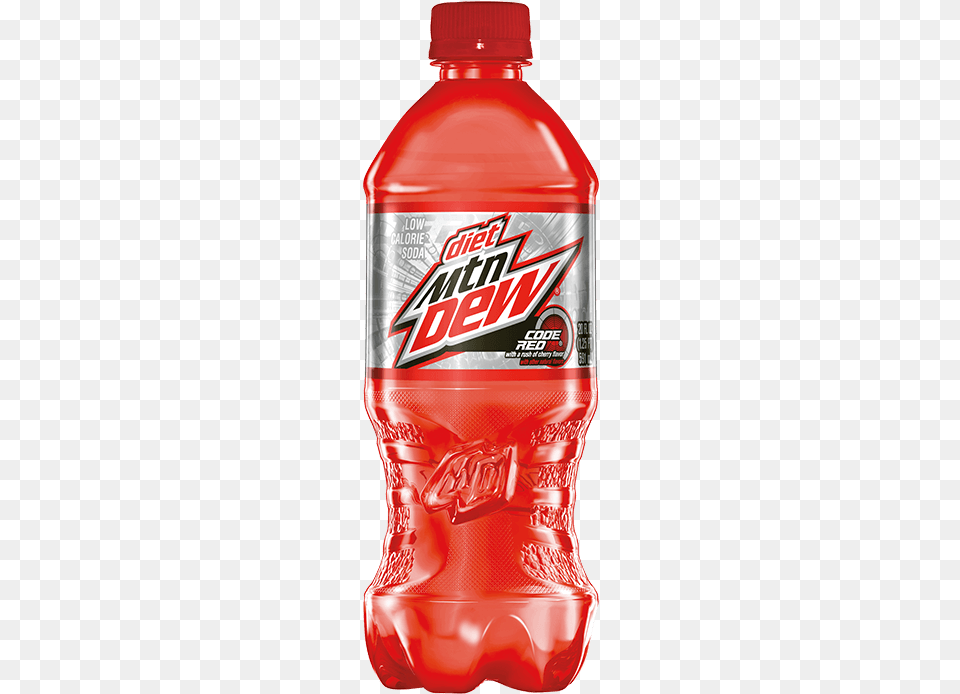 Diet Mtn Dew Code Red Discontinued Mountain Dew Red, Food, Ketchup, Bottle, Beverage Free Png Download