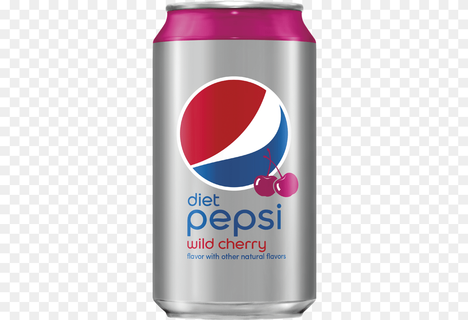 Diet Pepsi Wild Cherry Caffeine Free Pepsi Can, Tin, Beverage, Soda Png