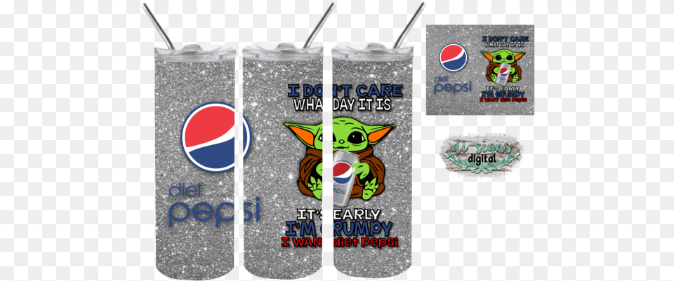 Diet Pepsi Yoda Digital Image For Crown Royal Peach Svg, Beverage Free Png