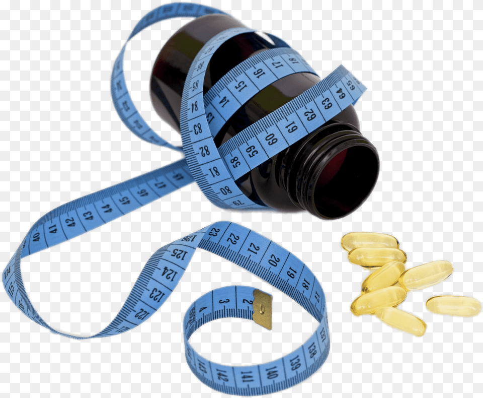 Diet Pills Bottle Measuring Tape Diet Pills Transparent, Camera, Electronics, Medication Free Png Download