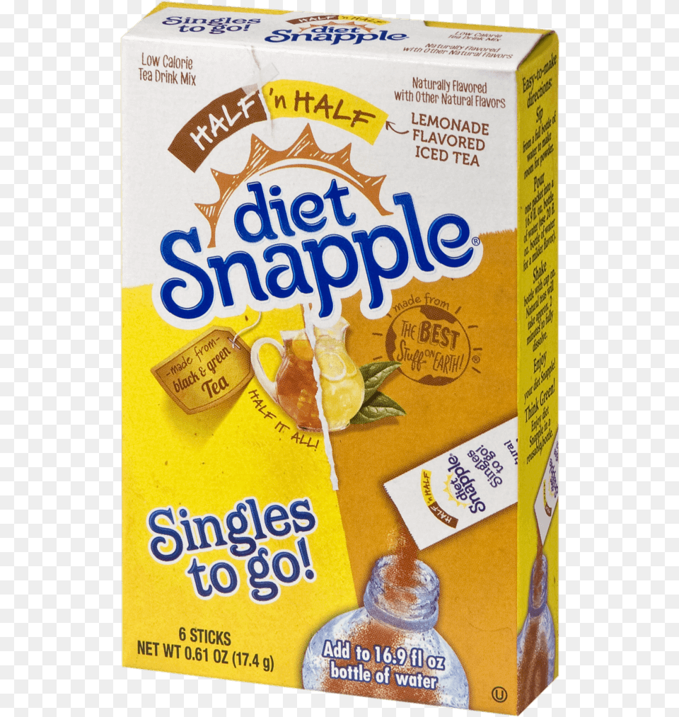 Diet Snapple Half Lemonade Half Iced Tea Singles To Convenience Food, Book, Publication, Beverage Free Transparent Png