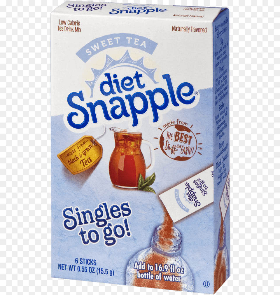 Diet Snapple Sweet Tea Singles To Go Iced Tea, Food Png