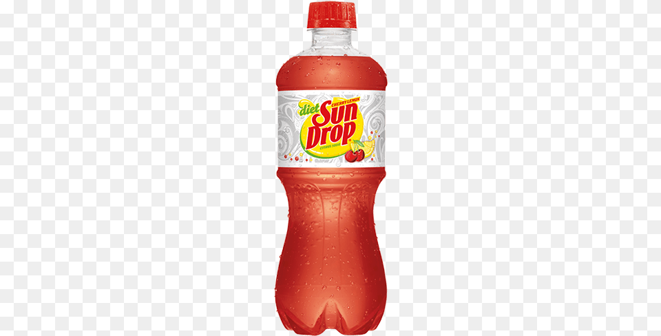 Diet Sun Drop Cherry Lemon Citrus Soda Diet Sun Drop Cherry Lemon 20 Fl Oz Bottle, Food, Ketchup, Beverage, Pop Bottle Free Png