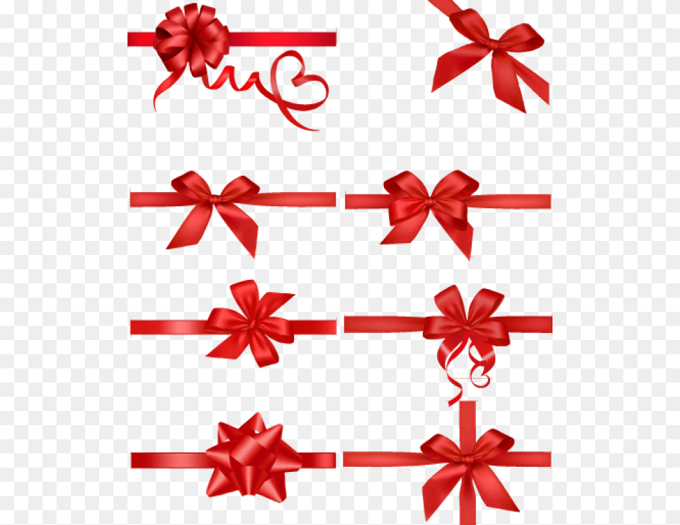 Diferent Types Red Ribbon Con Liston Para Regalo, Gift, Dynamite, Weapon Free Png