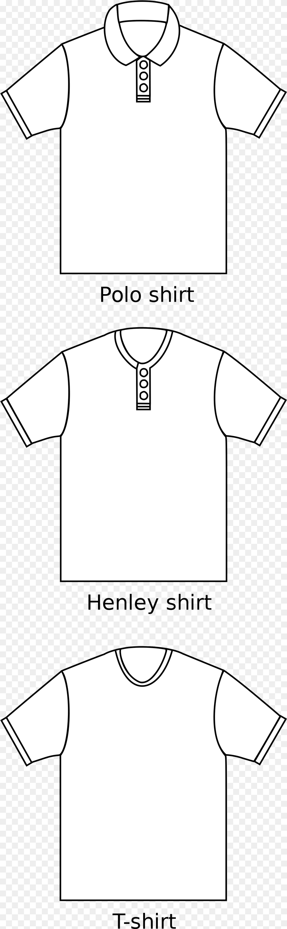 Difference Between Polo Shirt And T Shirt, Clothing, T-shirt Free Transparent Png
