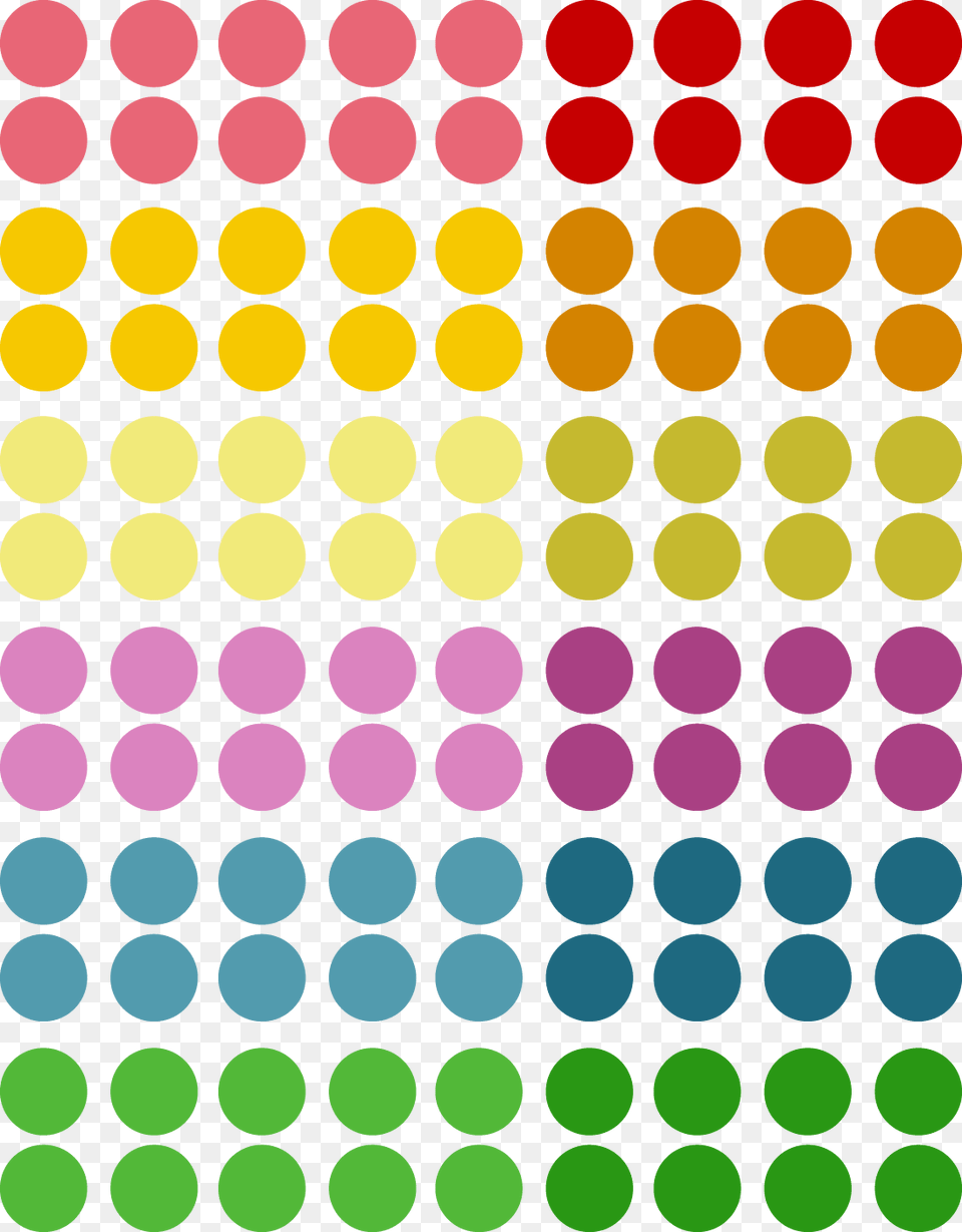 Different Color Dots Circles With Different Colors, Pattern, Polka Dot Free Png Download