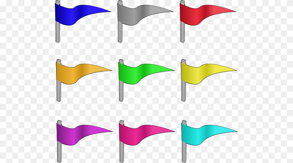 Different Colored Flags Clip Art, Bow, Weapon Free Png