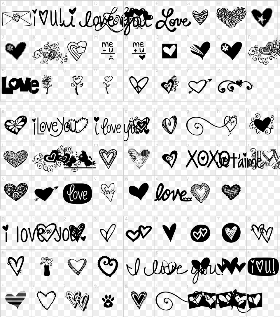 Different Heart Fonts, Text, Architecture, Building, Alphabet Free Png