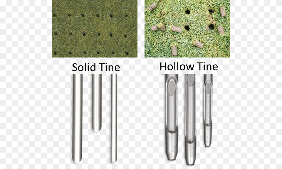 Different Method Of Aerification Based On Their Conditions Solid Tining Golf Greens, Chime, Grass, Musical Instrument, Plant Png