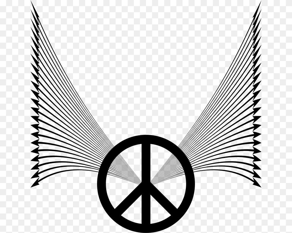 Different Peace Symbols, Gray Free Png