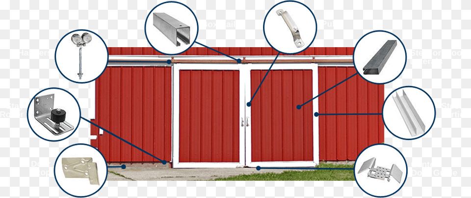 Different Track And Hanger Products Exterior Sliding Barn Door Hardware, Garage, Indoors, Nature, Outdoors Free Transparent Png